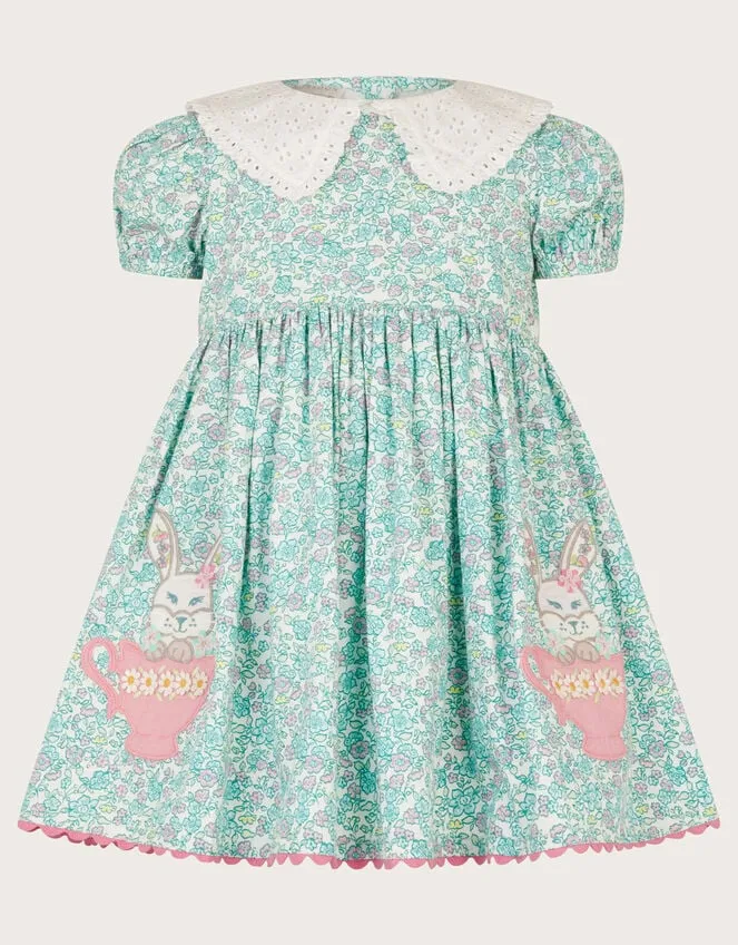 Children Baby Bunny Teacup Dress Blue Monsoon Dresses