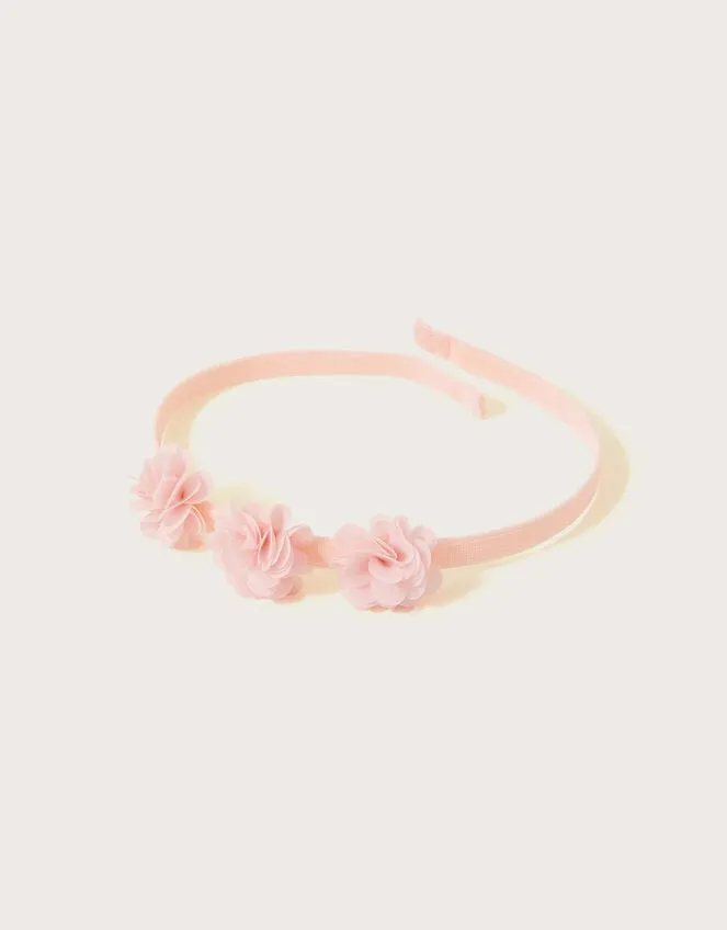 Children Corsage Booties And Bando Set Pink Monsoon Partywear
