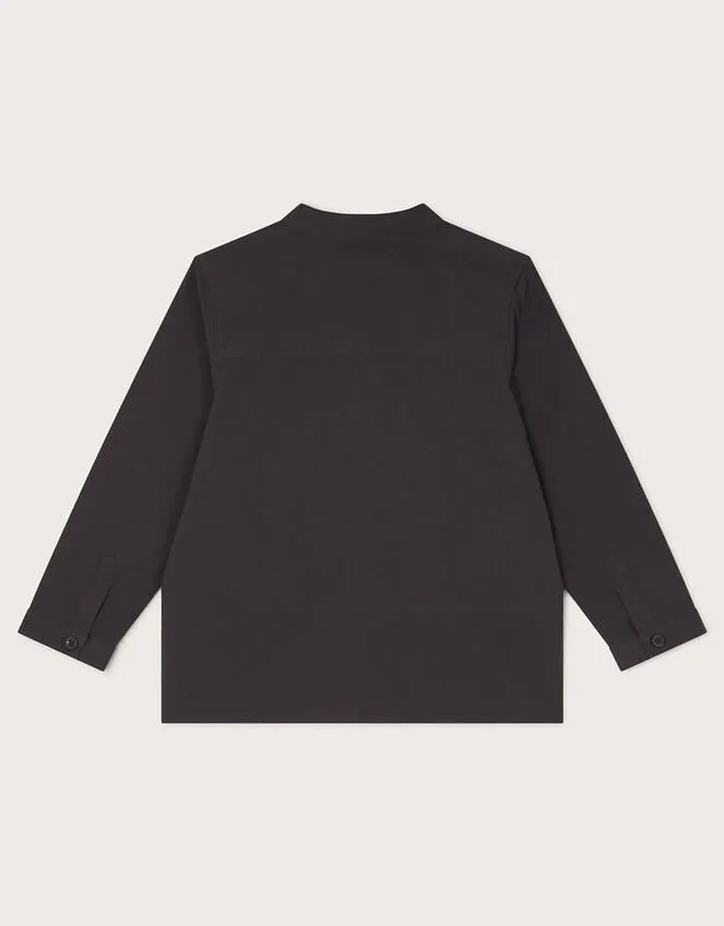 Children Embroidered Kurta Black Monsoon Tops and TShirts