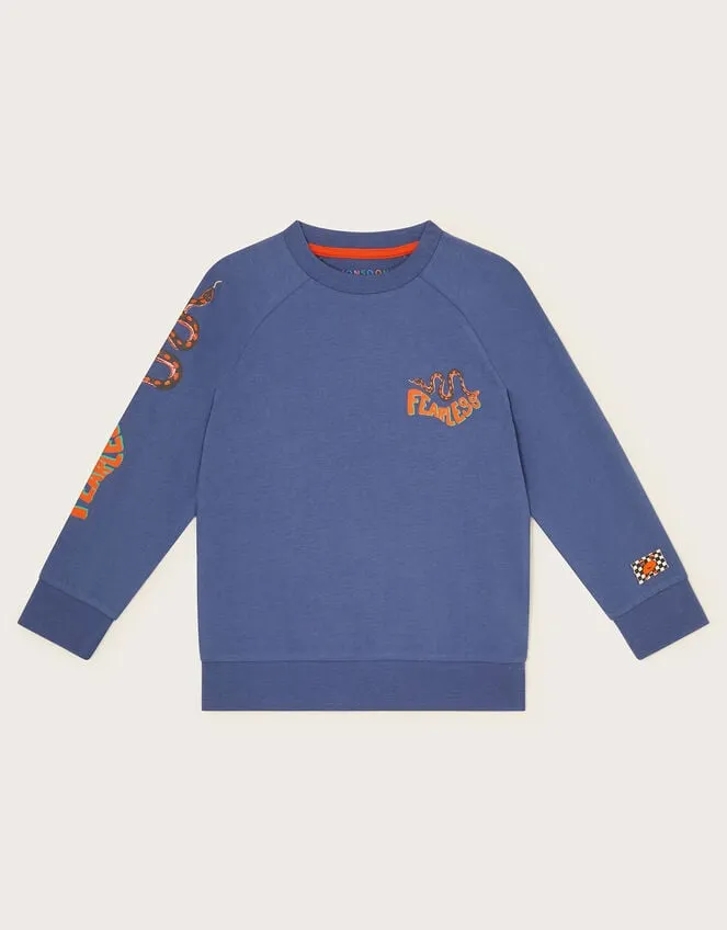 Children Fearless Long Sleeve TShirt Blue Monsoon Casualwear Collection