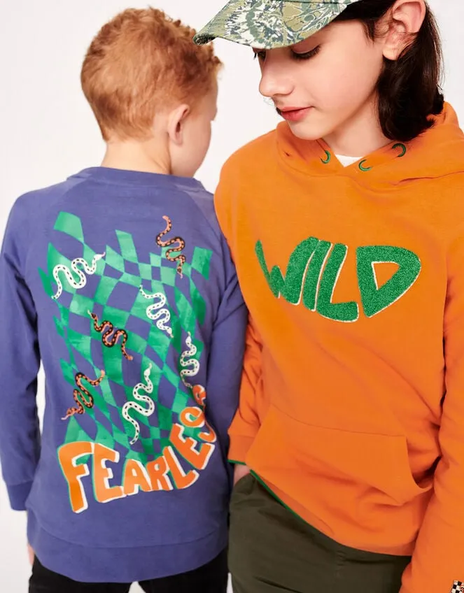 Children Fearless Long Sleeve TShirt Blue Monsoon Casualwear Collection
