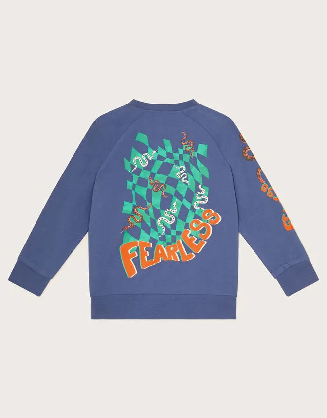 Children Fearless Long Sleeve TShirt Blue Monsoon Casualwear Collection