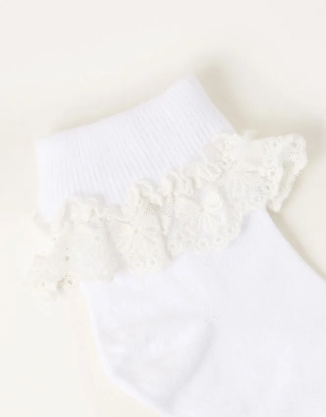 Children Flower Lace Socks White Monsoon Girls039 Tights and Socks