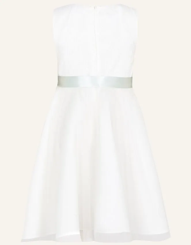 Children Freya Scuba Bridesmaid Dress Ivory Monsoon Dresses