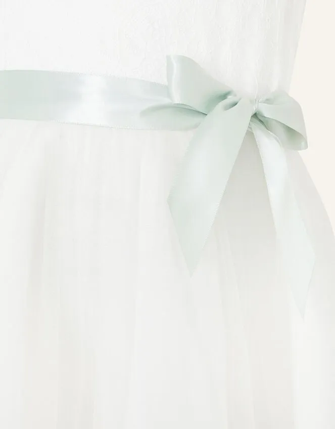 Children Freya Scuba Bridesmaid Dress Ivory Monsoon Dresses