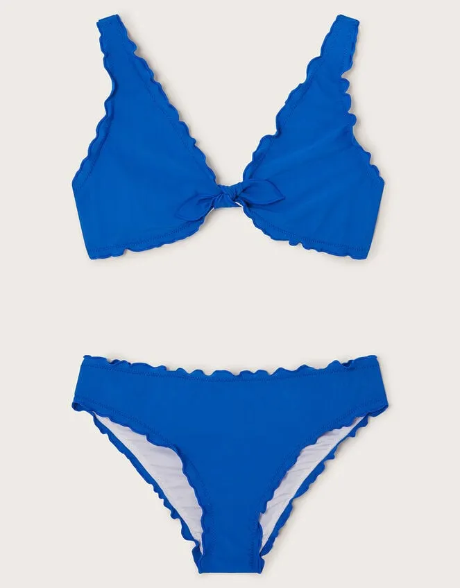 Children Frill Bikini Set Blue Monsoon Beachwear and Swimwear