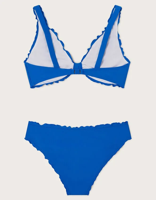 Children Frill Bikini Set Blue Monsoon Beachwear and Swimwear