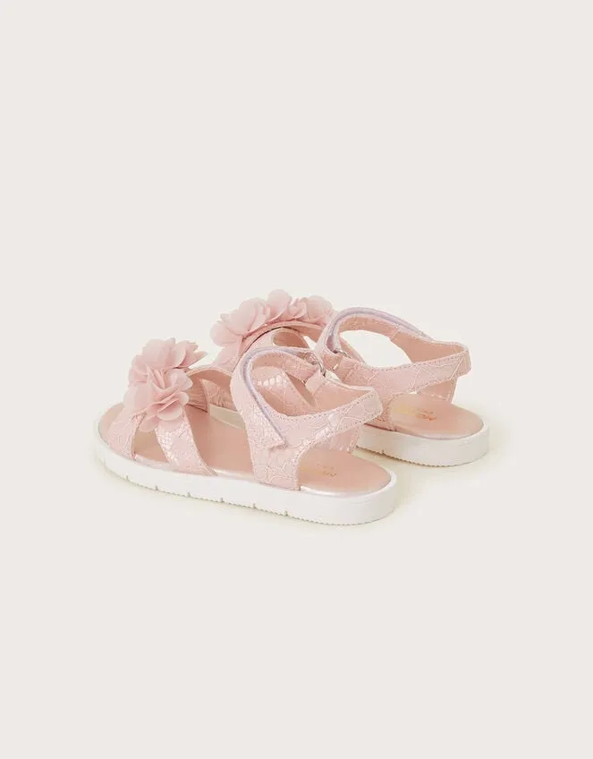 Children Lace Corsage Sandals Pink Monsoon Girls039 Shoes and Sandals