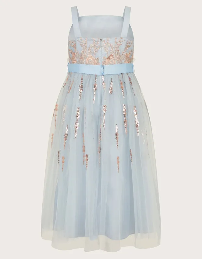 Children Land Of Wonder Aurora Embellished Maxi Dress Blue Monsoon Dresses