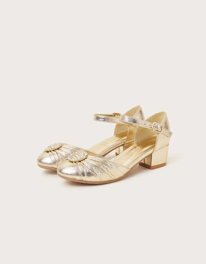 Children Pleated TwoPart Heels Gold Monsoon Partywear