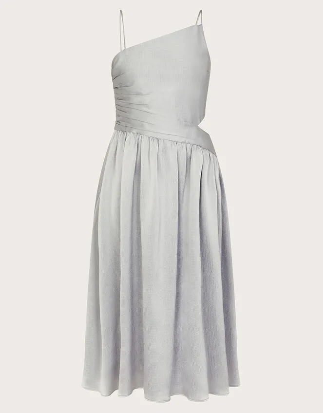 Children Satin CutOut Prom Dress Silver Monsoon Dresses