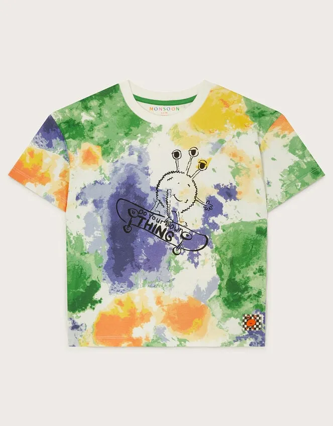 Children Tie Dye Skater TShirt Multi Monsoon Casualwear Collection