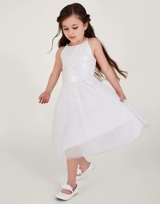 Children Truth Sequin Bridesmaid Dress Ivory Monsoon Dresses