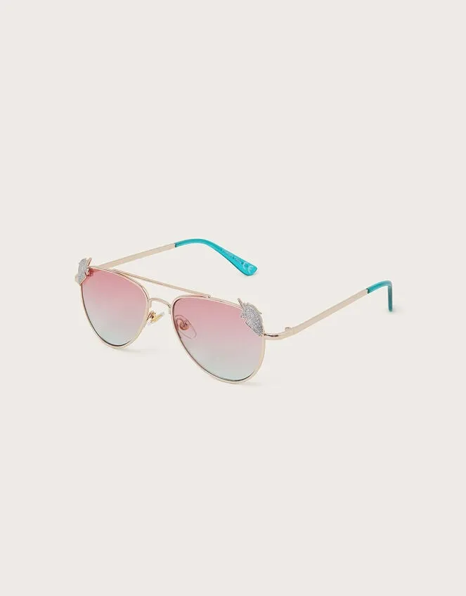 Children Unicorn Embellished Sunglasses With Case Monsoon Hats and Sunglasses
