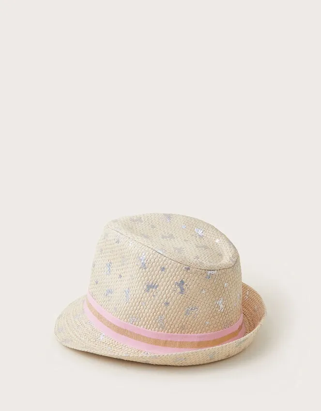 Children Unicorn Trilby Hat Multi Monsoon Hats and Sunglasses