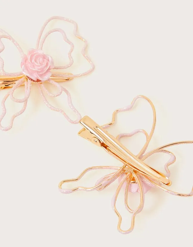Children Wire Butterfly Hair Clips Set Of Two Monsoon Girls039 Hair Accessories
