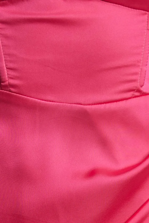 Cirilla Midi Dress 8211 Thigh Split Corset Panelled Dress In Pink Women Showpo Dresses