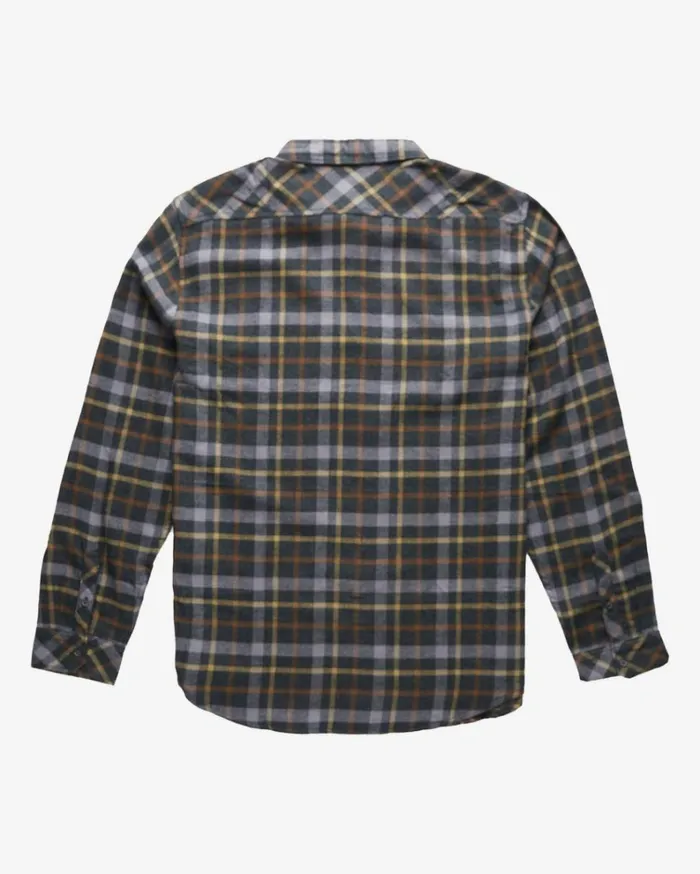 Classic Flannel Long Sleeve Shirt Black Men Billabong Flannels