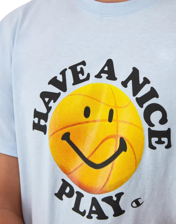 Classic Graphic TShirt Have A Nice Play Blue Trance Men Champion TShirts and Tops