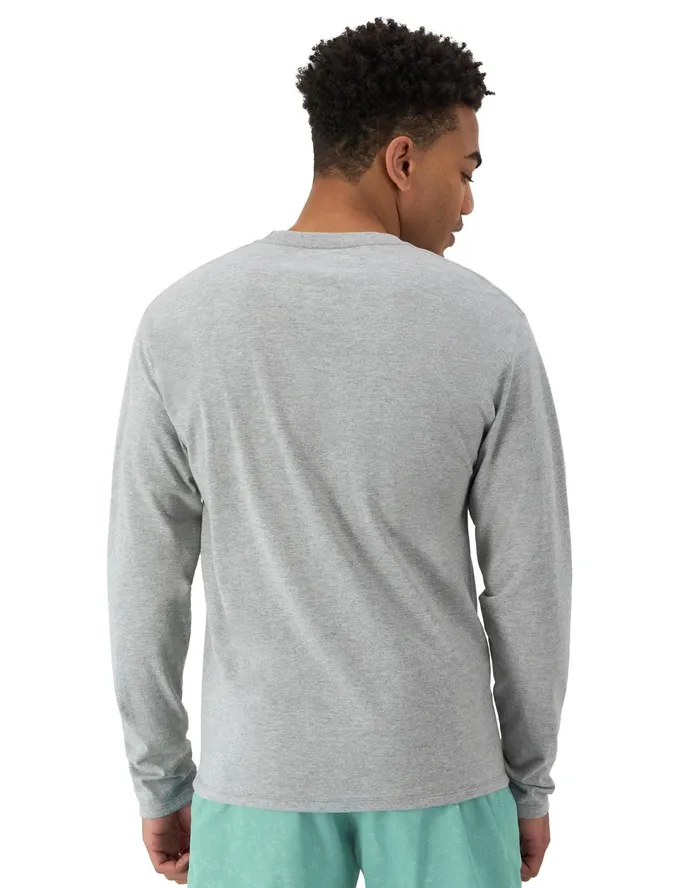 Classic NoCuff Graphic LongSleeve TShirt Rec Club Racquets Oxford Grey Men Champion TShirts and Tops