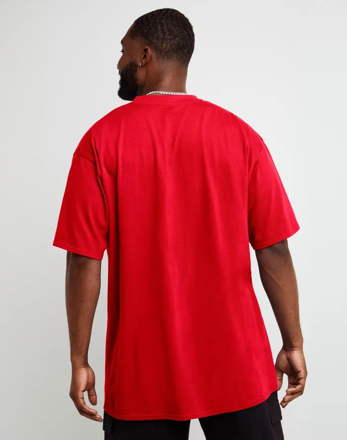 Classic TShirt C Logo Big and Tall Scarlet Men Champion TShirts and Tops