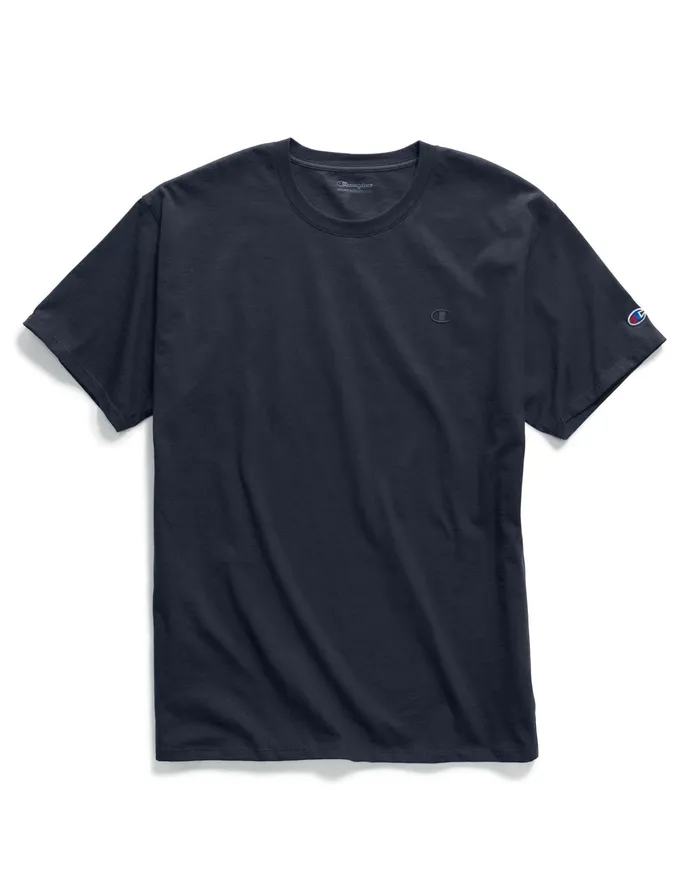 Classic Tee Embroidered C Logo Navy Men Champion TShirts and Tops