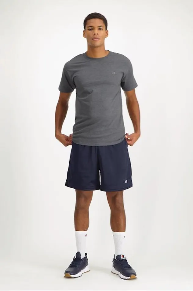 Classic Tee Embroidered C Logo Navy Men Champion TShirts and Tops