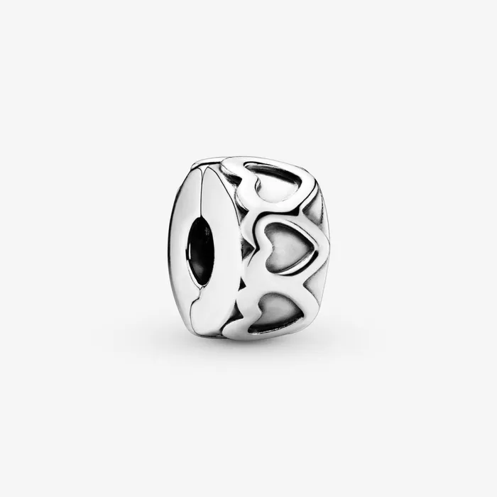 Clips Women Pandora Band Of Hearts Clip Charm Sterling Silver