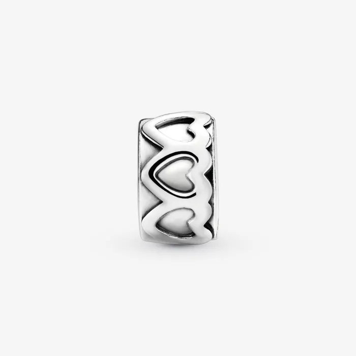Clips Women Pandora Band Of Hearts Clip Charm Sterling Silver