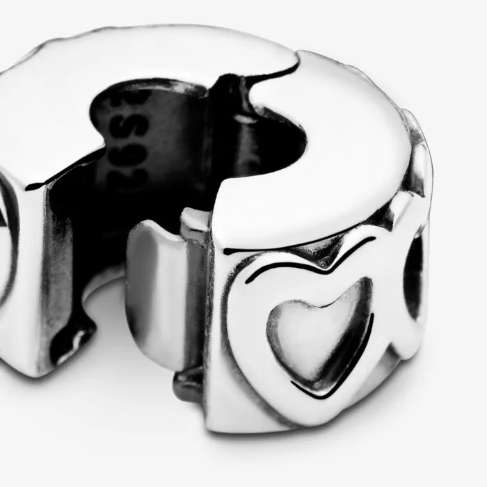 Clips Women Pandora Band Of Hearts Clip Charm Sterling Silver