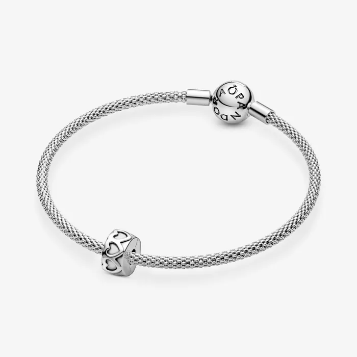 Clips Women Pandora Band Of Hearts Clip Charm Sterling Silver