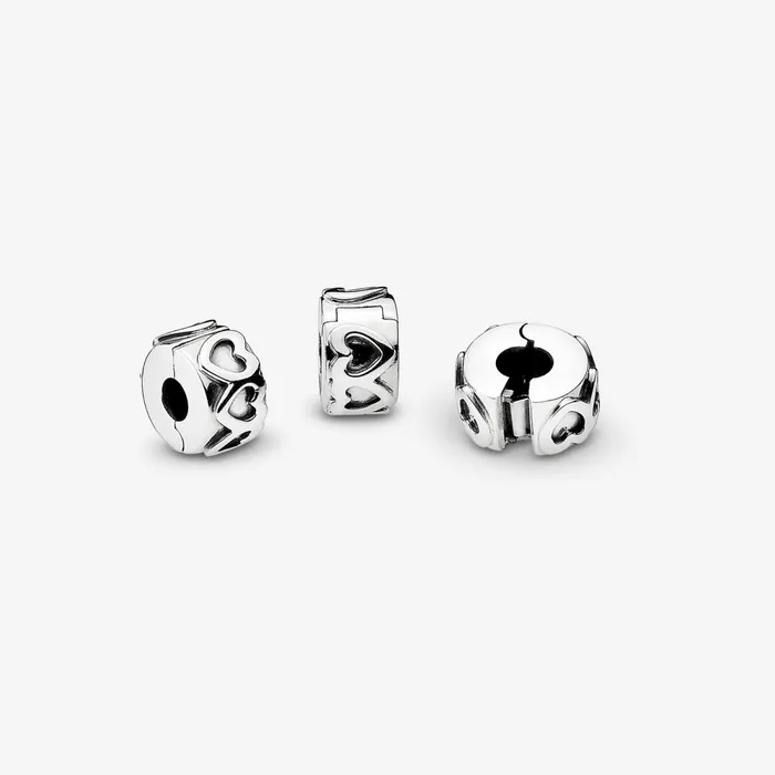 Clips Women Pandora Band Of Hearts Clip Charm Sterling Silver