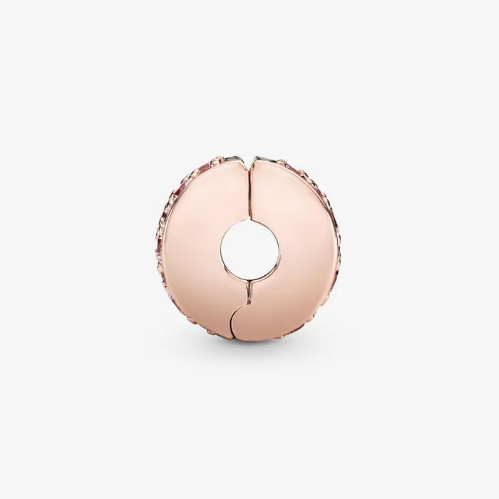 Clips Women Pandora Pink Pav Clip Charm Rose Gold Plated
