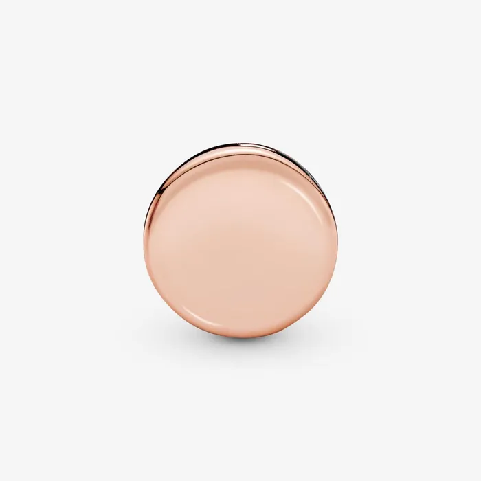 Clips Women Pandora Round Pav Charm Rose Gold Plated