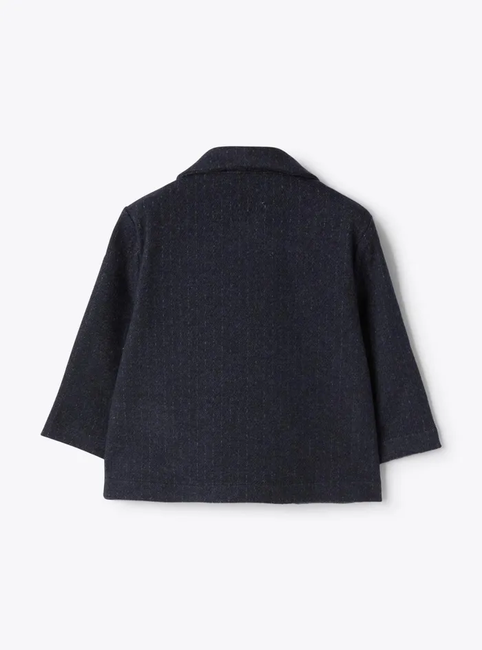 Coats And Jackets Baby 036 Il Gufo Sweat Blazer With Pinstripe Pattern