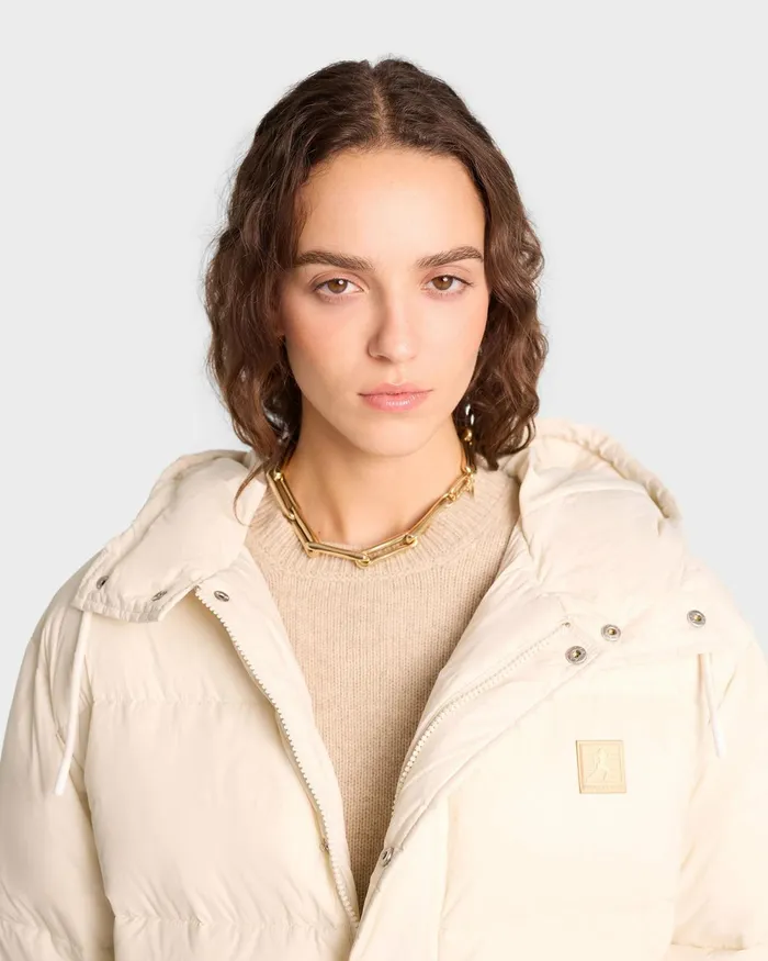 Coats Women Sporty and Rich Running Woman Puffer Jacket 8211 Off White
