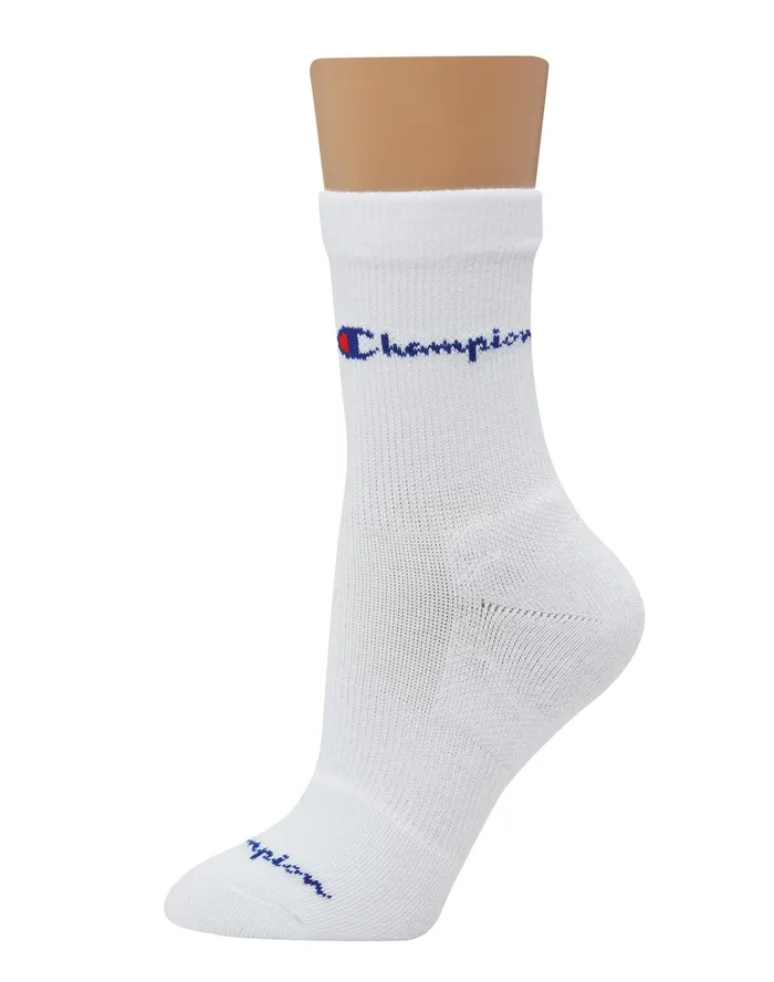 Compression MidCrew Socks 3Pairs White Women Champion Socks