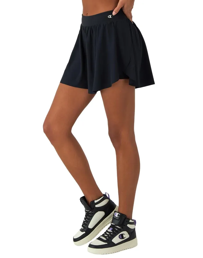 Court Shorts High Density C Logo 3034 Black Women Champion Shorts