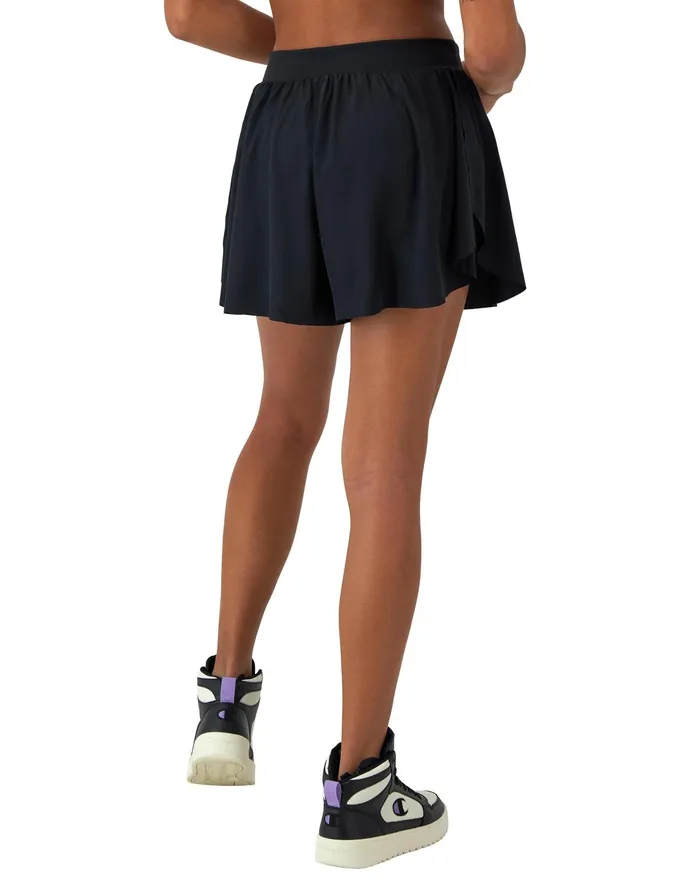 Court Shorts High Density C Logo 3034 Black Women Champion Shorts