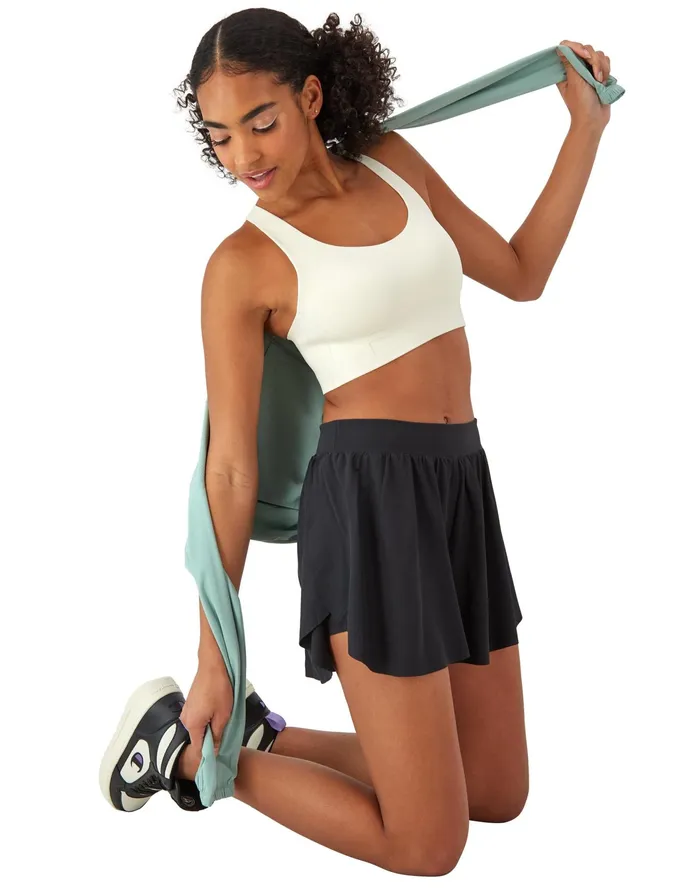 Court Shorts High Density C Logo 3034 Black Women Champion Shorts