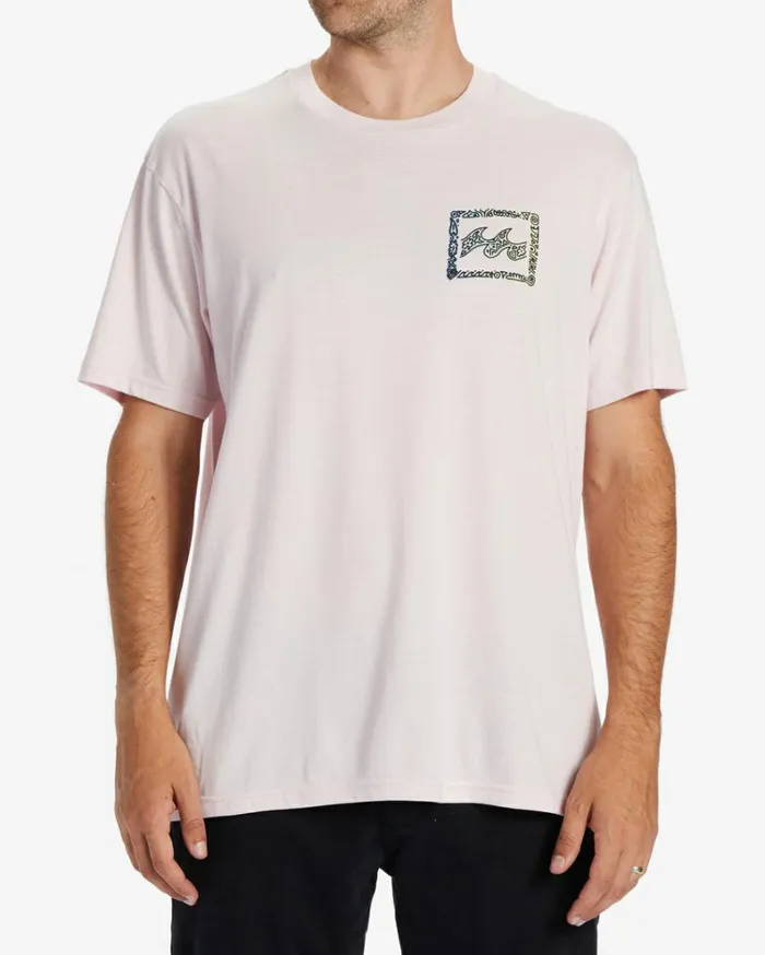 Crayon Wave TShirt Pastel Men Billabong TShirts