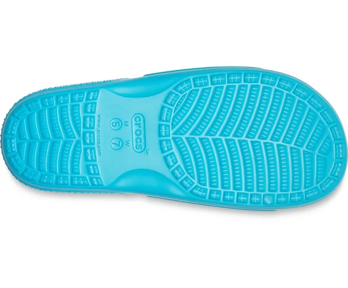 Crocs Classic Crocs Slide Digital Aqua WomensMens Sandals