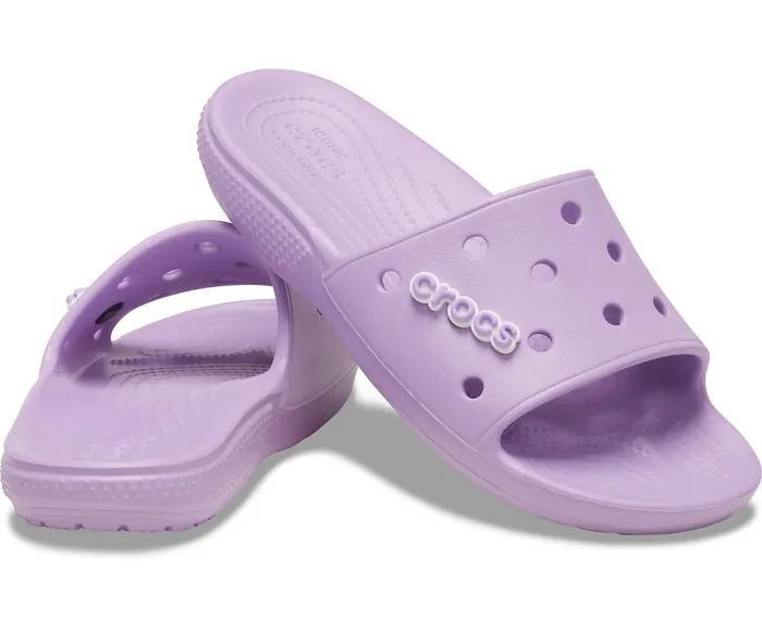 Crocs Classic Crocs Slide Orchid WomensMens Sandals
