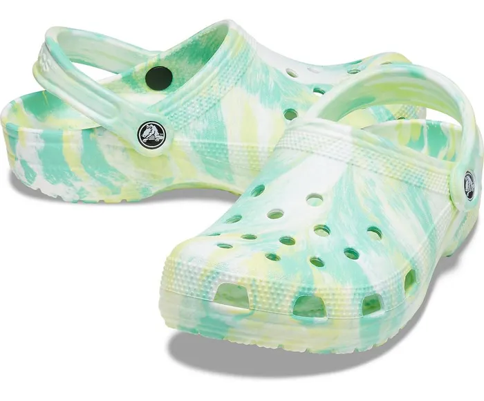 Crocs Classic Marbled Clog Pistachio Multi WomensMens Clogs