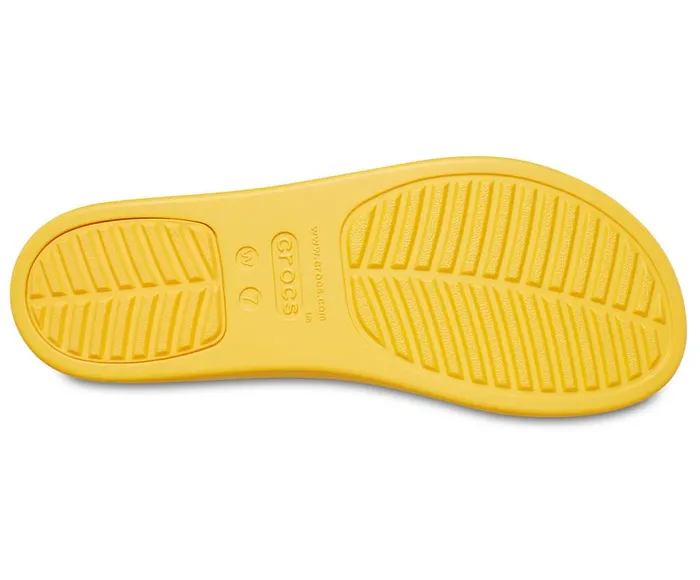 Crocs Crocs Brooklyn Low Wedge Canary Canary Womens Sandals