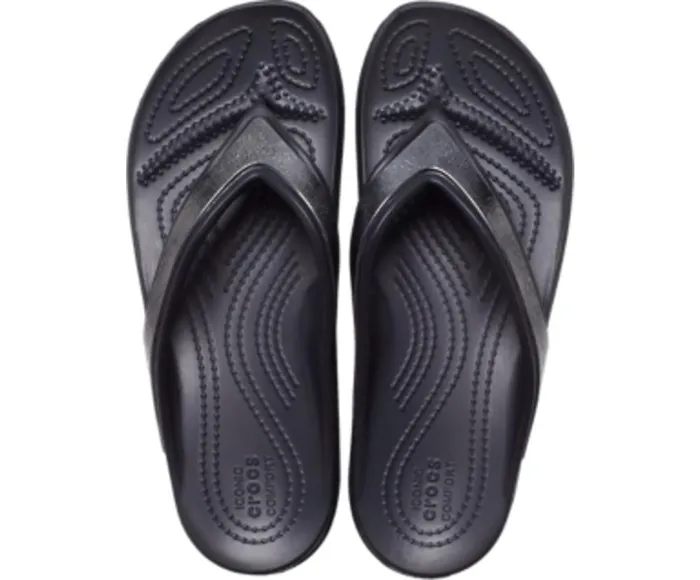 Crocs Crocs Sloane Shine Wedge Flip Black Womens FlipFlops