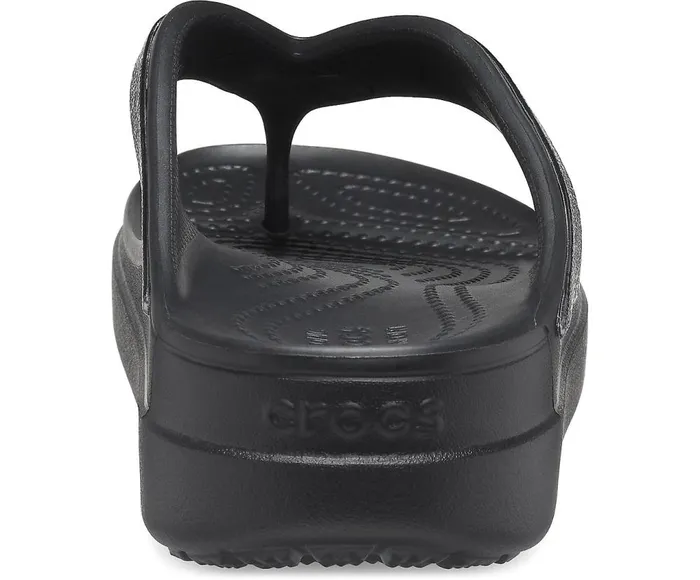 Crocs Crocs Sloane Shine Wedge Flip Black Womens FlipFlops