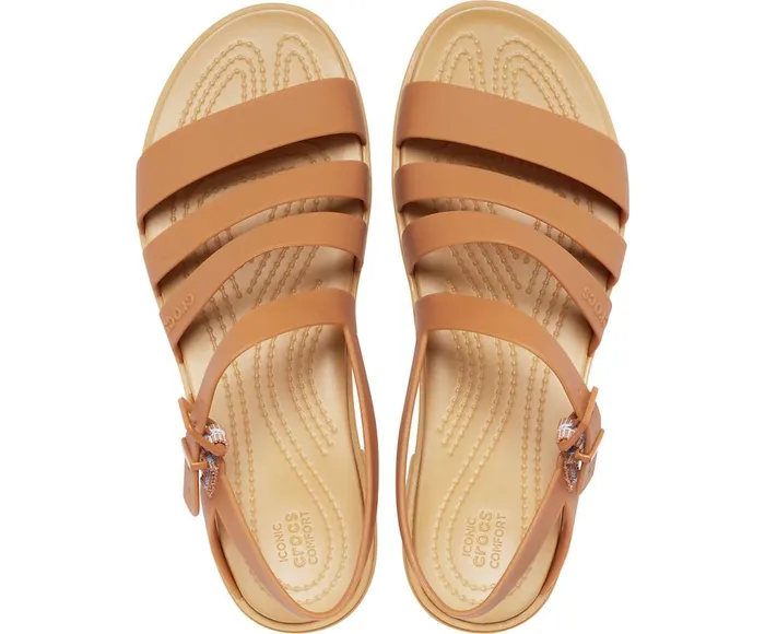 Crocs Crocs Tulum Sandal Dark Gold Womens Sandals
