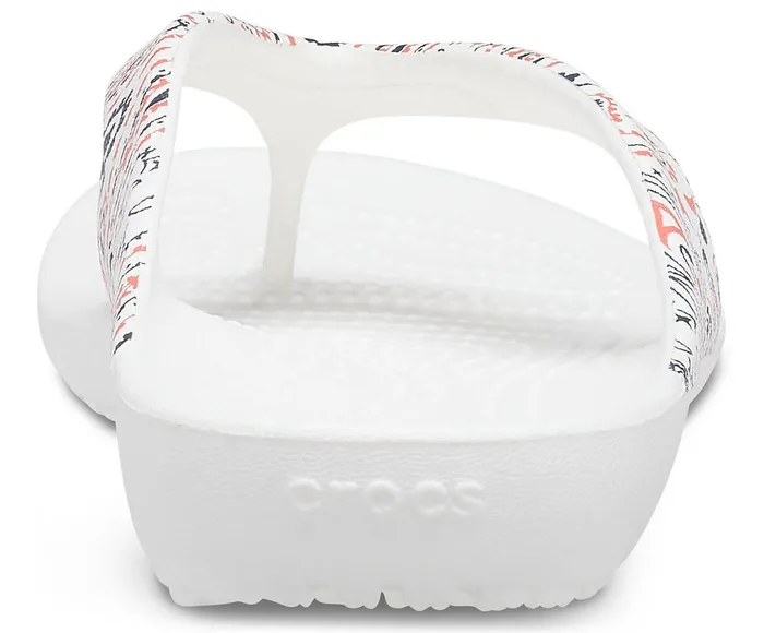 Crocs Kadee II Americana Paisley Flip White Multi Womens FlipFlops