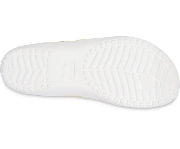 Crocs Kadee II Printed Flip White Yellow Daisy Womens Sandals